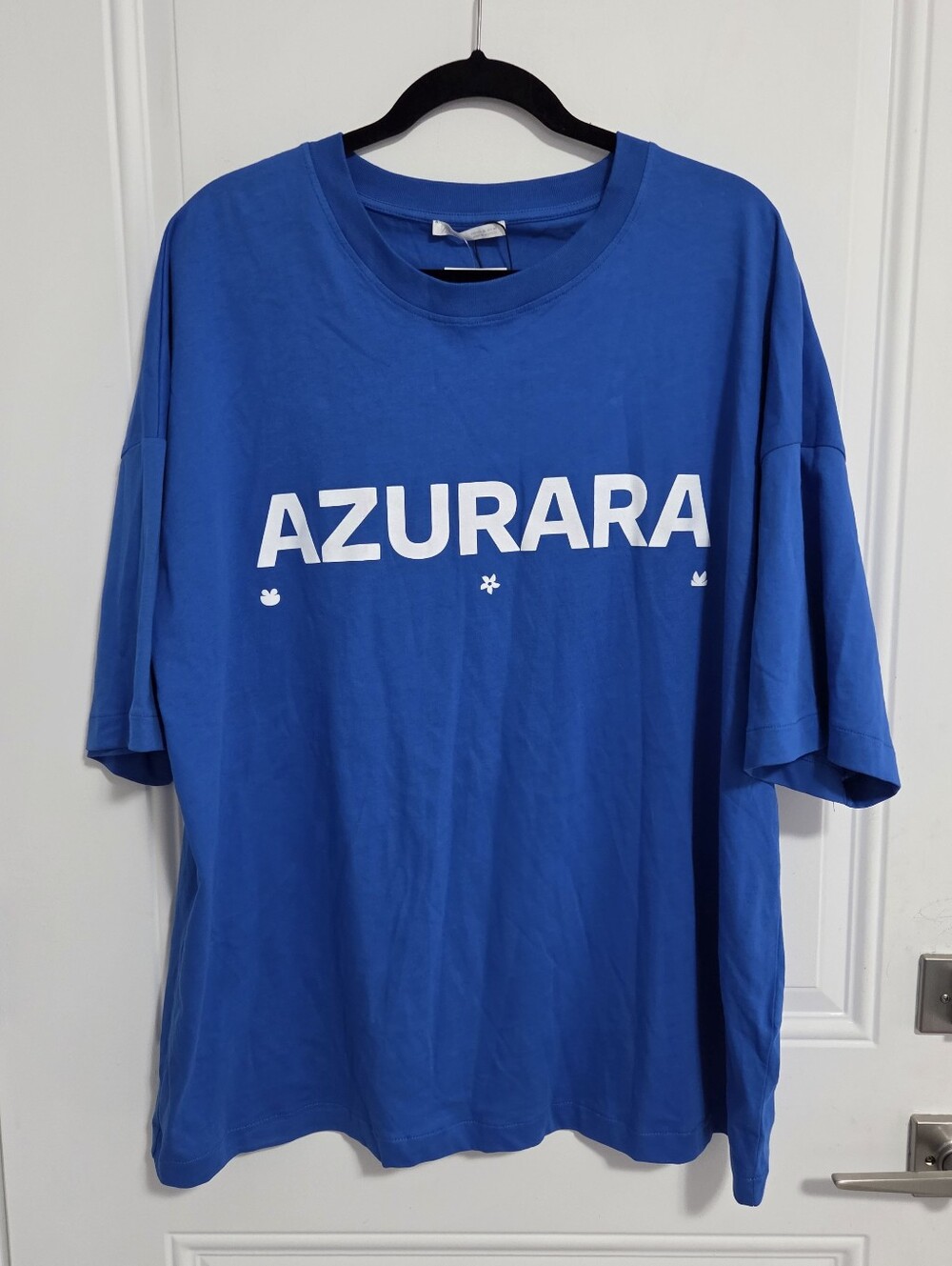 Zara Men's Oversized Graphic Print Tee - Size XL